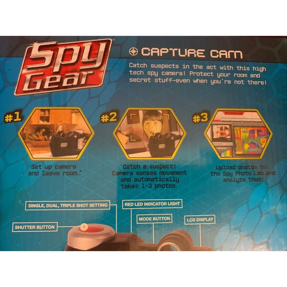 Wild Planet Motion Activated Detection Spy Gear Camera, Capture Cam Age 8+